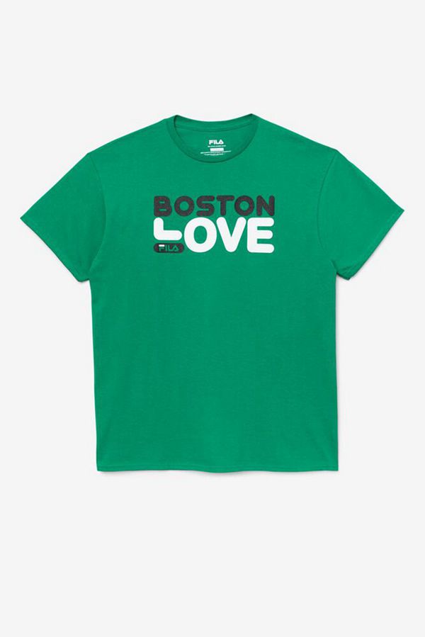 Camisetas Fila Hombre Verde - Boston Love - España 759801MLU